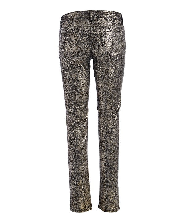 Electra Edge: Shimmer-Sheen Shakedown Skinny Jeans