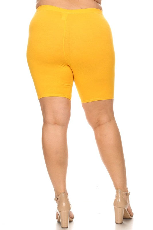 CurvyRide: Plus-Size HighFlyer Biker Shorts