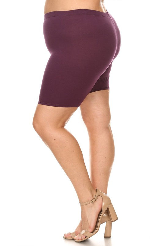 CurvyRide: Plus-Size HighFlyer Biker Shorts