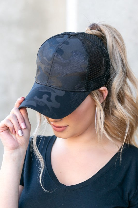 CamoCraze: TressTrek Adjustable Topknot Cap