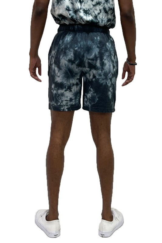KaleidoComfort Canvas: Men's Artisan Tye Dye Plush Shorts