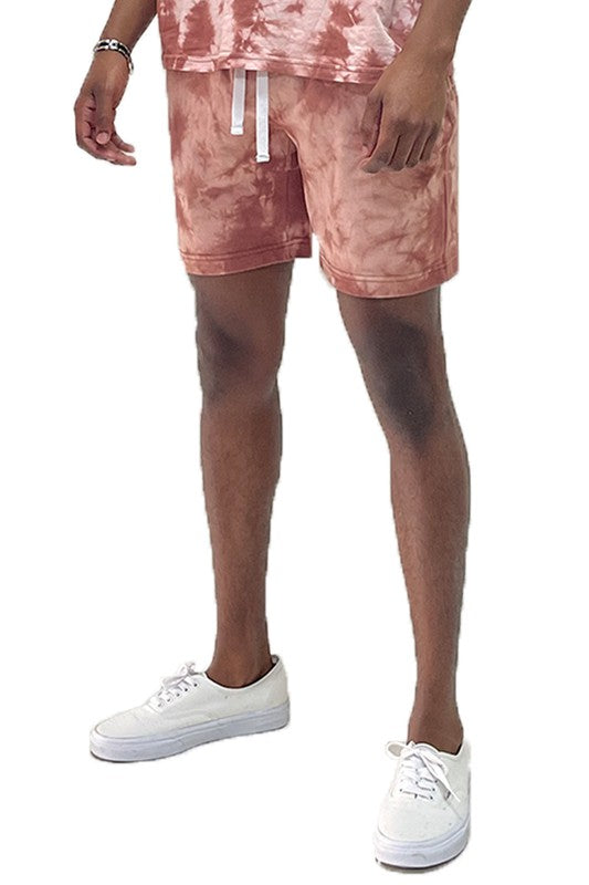 KaleidoComfort Canvas: Men's Artisan Tye Dye Plush Shorts