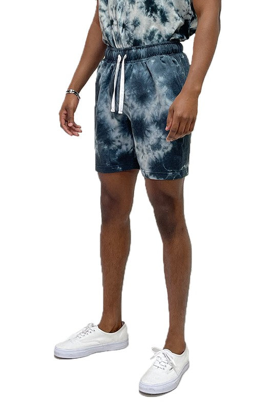 KaleidoComfort Canvas: Men's Artisan Tye Dye Plush Shorts