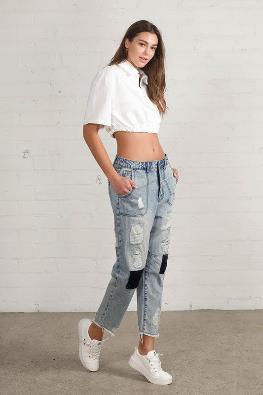 Couture Canvas Patchwork Denim
