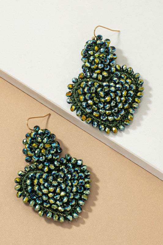 HeartBeat: Dangling Beaded Symphony Earrings