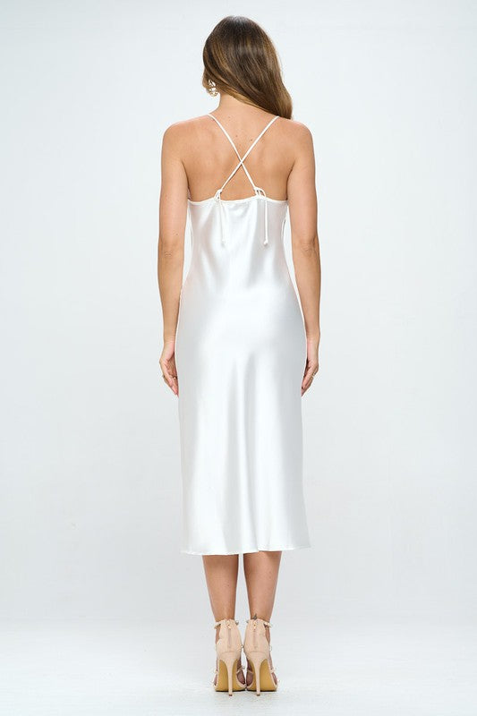 Silk Symphony Slip Dress | Luxury Satin Elegance