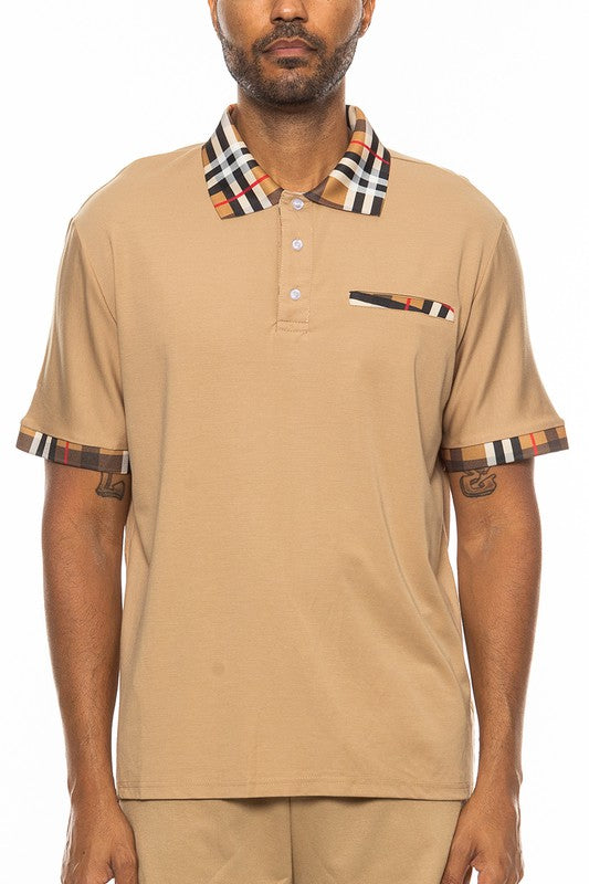 Chessboard Chic: Vanguard Vichy Check Short Sleeve Polo