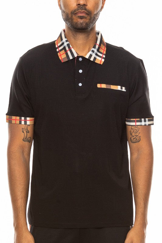 Chessboard Chic: Vanguard Vichy Check Short Sleeve Polo