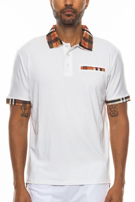 Chessboard Chic: Vanguard Vichy Check Short Sleeve Polo