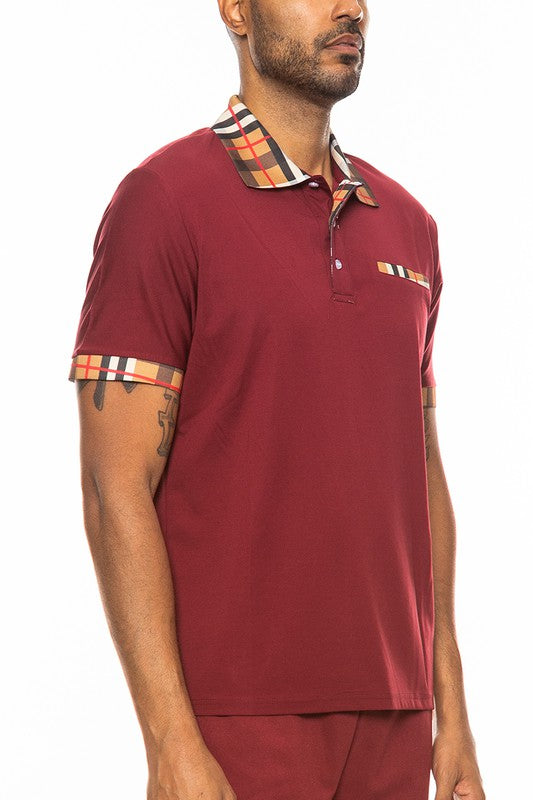 Chessboard Chic: Vanguard Vichy Check Short Sleeve Polo