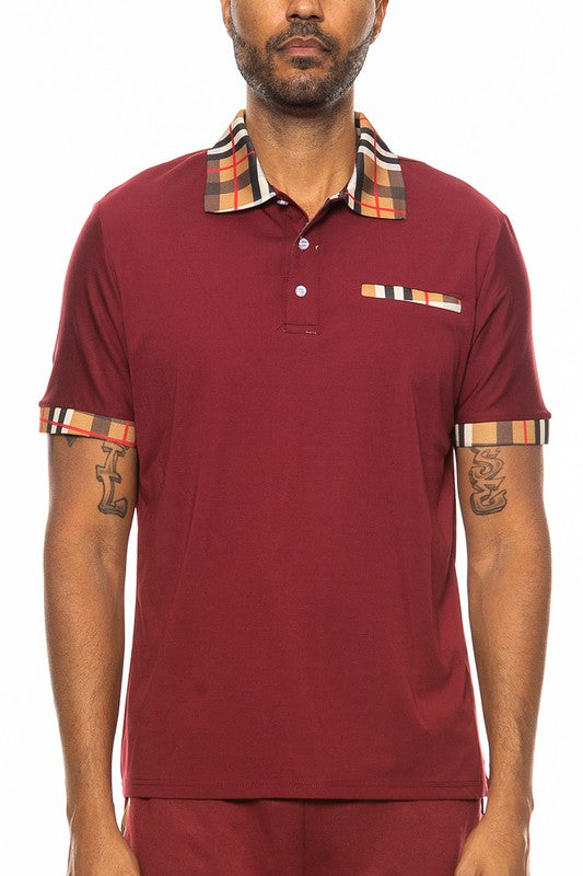 Chessboard Chic: Vanguard Vichy Check Short Sleeve Polo