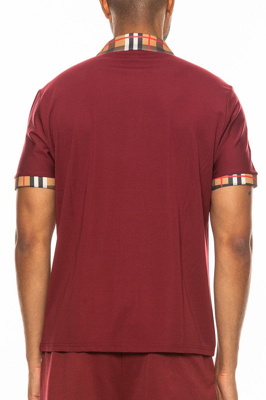 Chessboard Chic: Vanguard Vichy Check Short Sleeve Polo