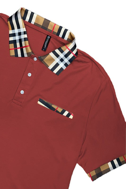 Chessboard Chic: Vanguard Vichy Check Short Sleeve Polo