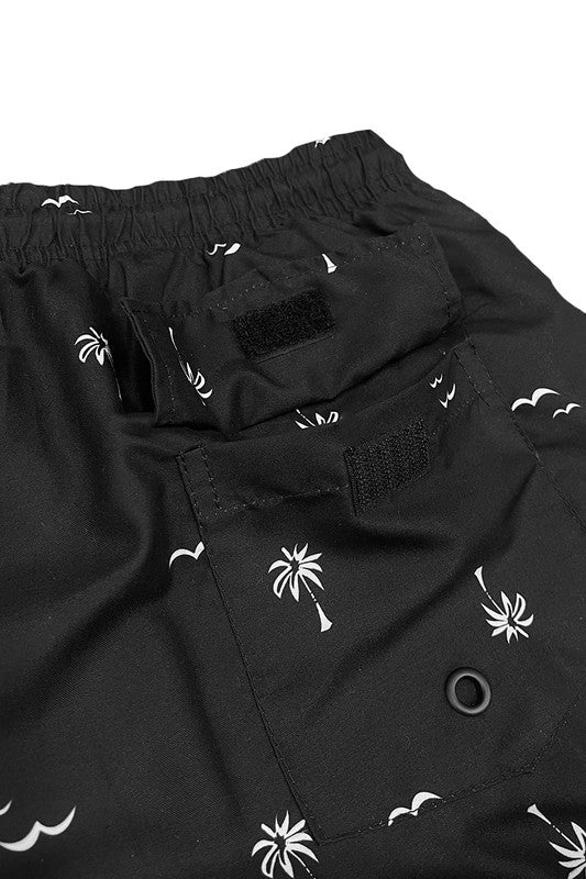 TropiChill Breeze Palm Print Swim Shorts