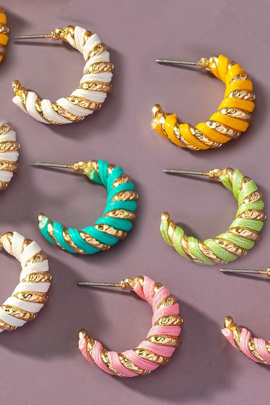 TangiblEdge Chic Leather Loop Earrings