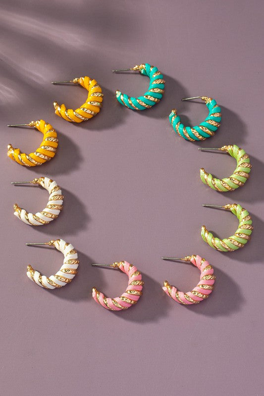 TangiblEdge Chic Leather Loop Earrings