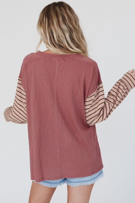 SophistiStripes: LanternLux Block Tunic - Side Slit Color Cascade