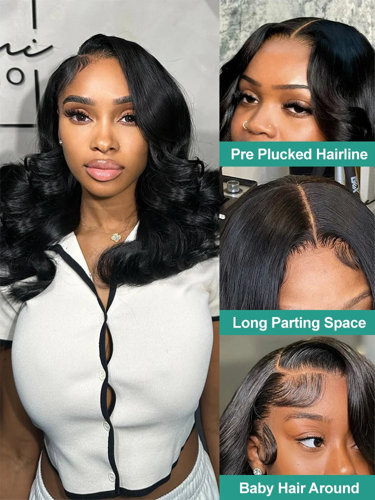 Opulence Wave Transparent Short Bob Lace Front Wig