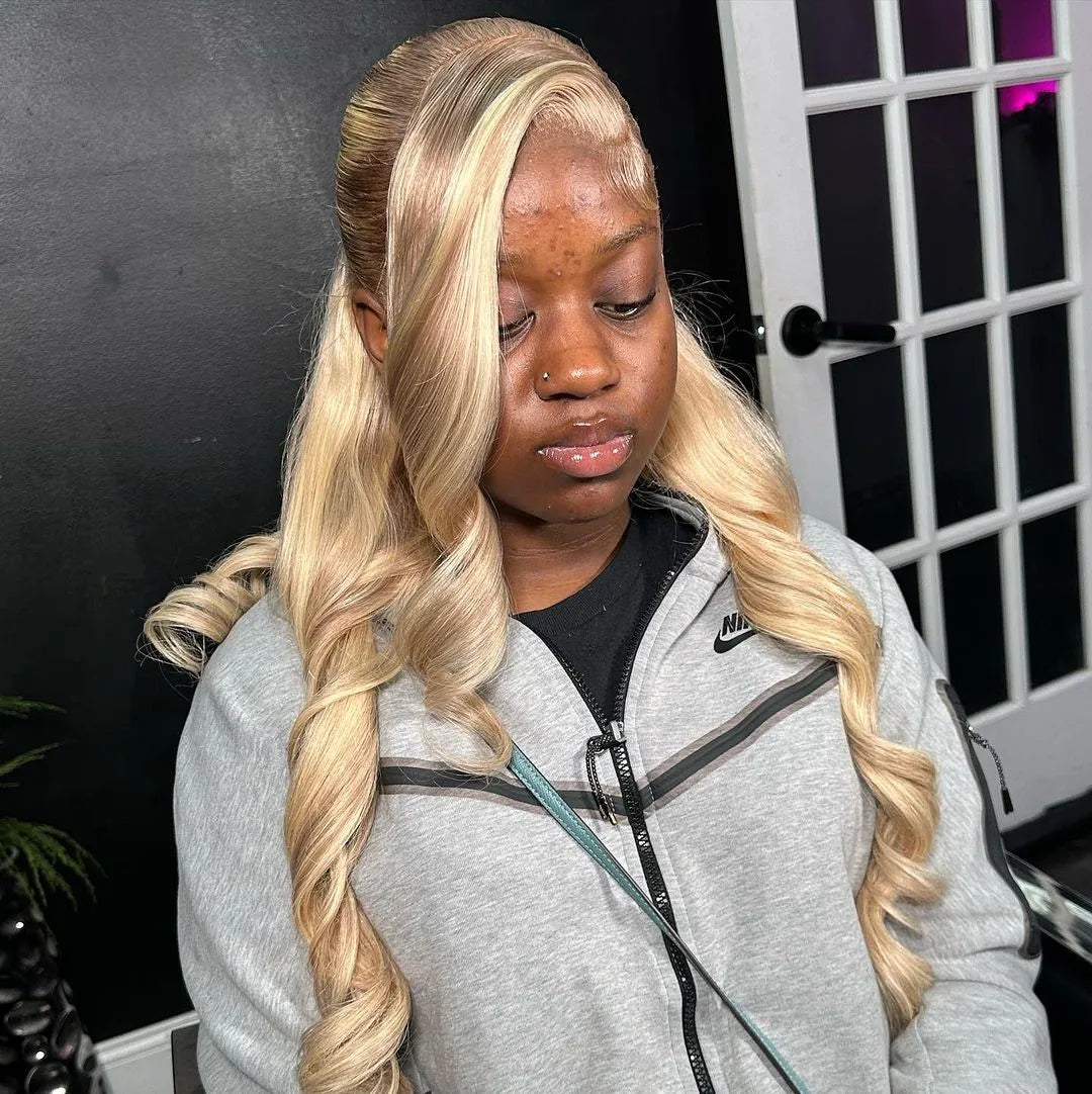 BHG'S Straight 613 GlamBlonde 13x4 HD Frontal Wig