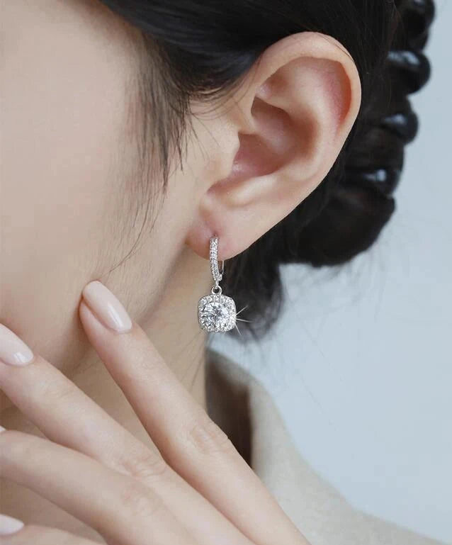 Luminous LuxeMoissanite Sparklers | GRA Certified Moissanite Stud Earrings