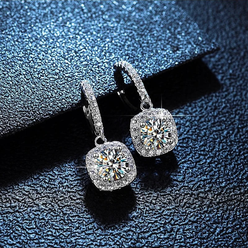 Luminous LuxeMoissanite Sparklers | GRA Certified Moissanite Stud Earrings