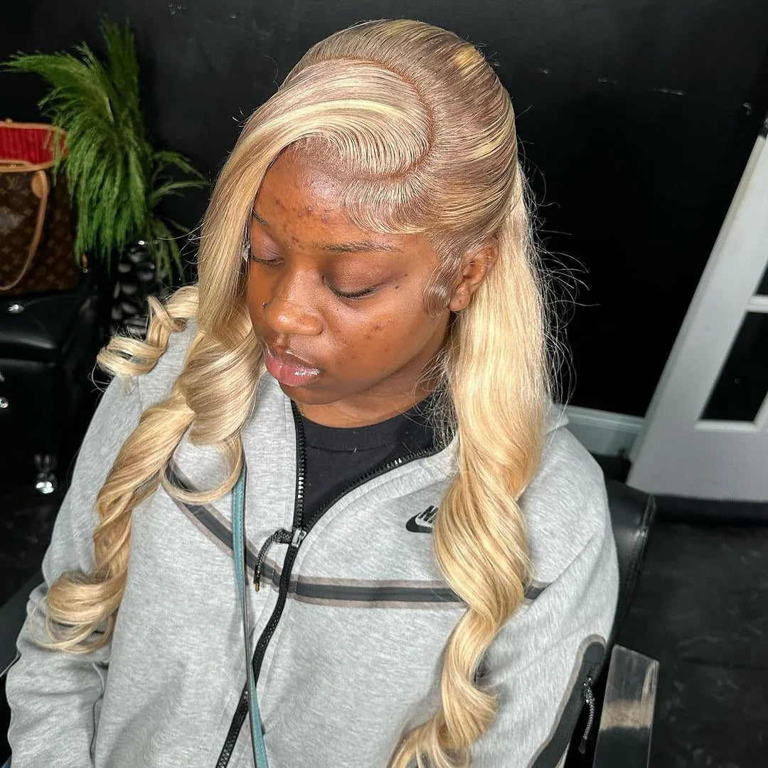 BHG'S Straight 613 GlamBlonde 13x4 HD Frontal Wig