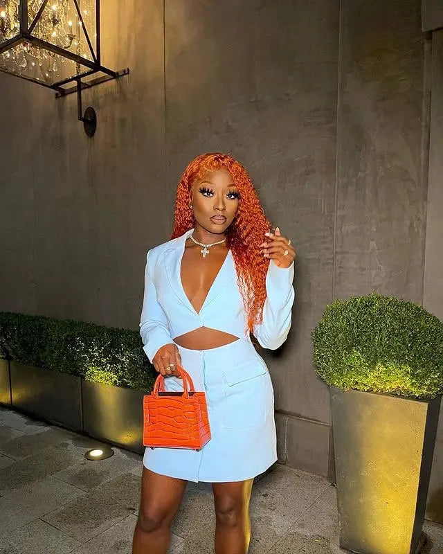 Ginger Blaze Tangerine Lace Front Wig | Human Hair – BHG