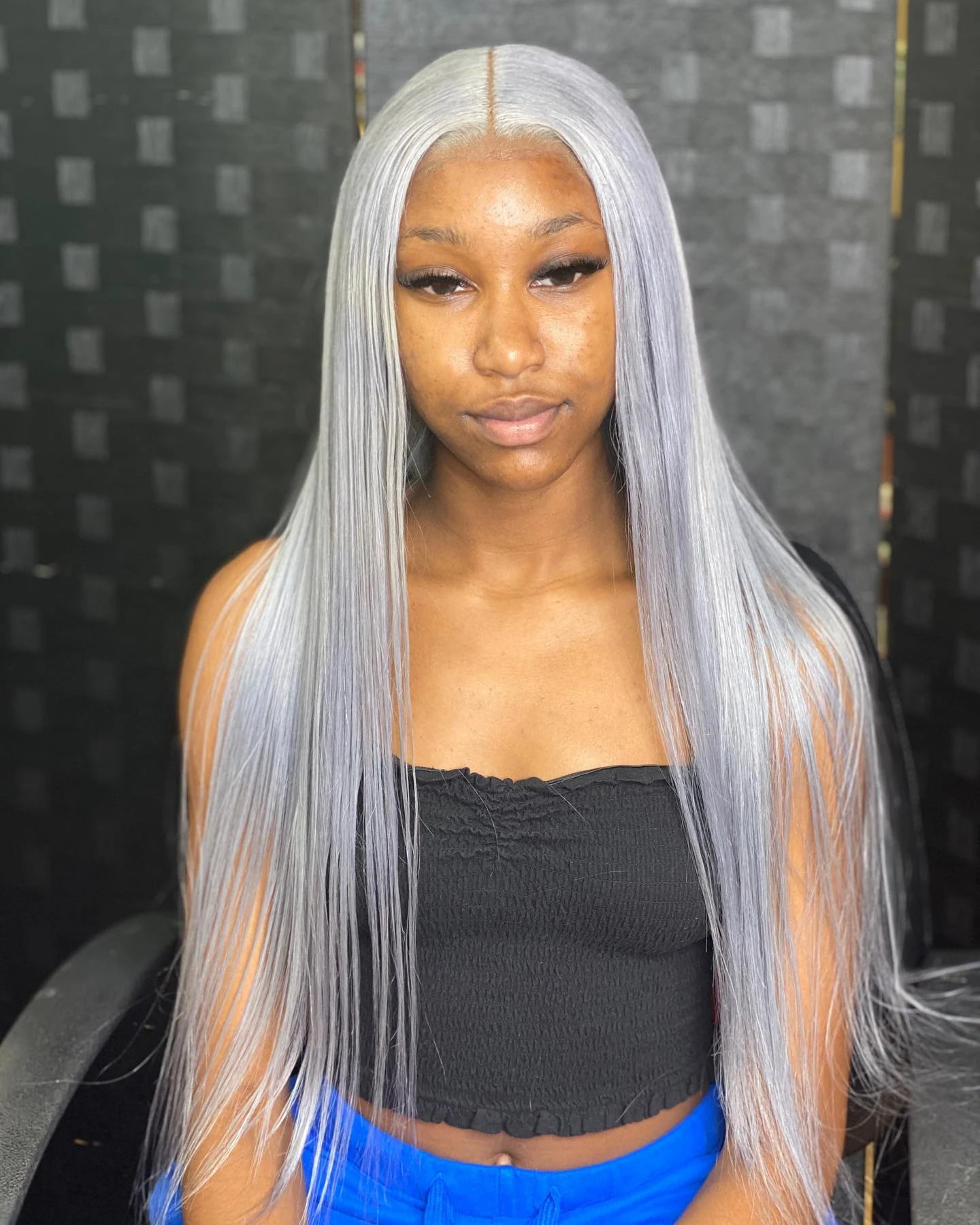 Gray Glam Mirage Glueless, Full Lace, Transparent Lace Frontal Wigs