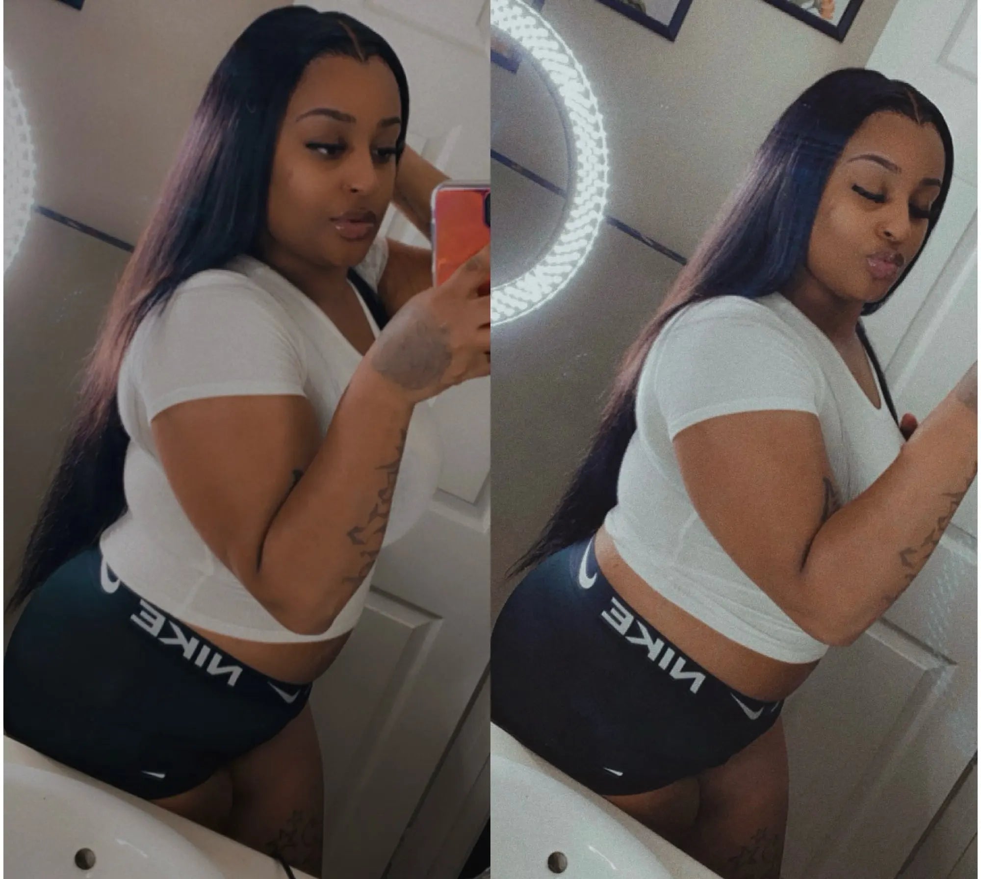 Silky Enchantress: HD Sleek Suite Straight 13x6 – Luxe Malaysian Mane Stage Wig