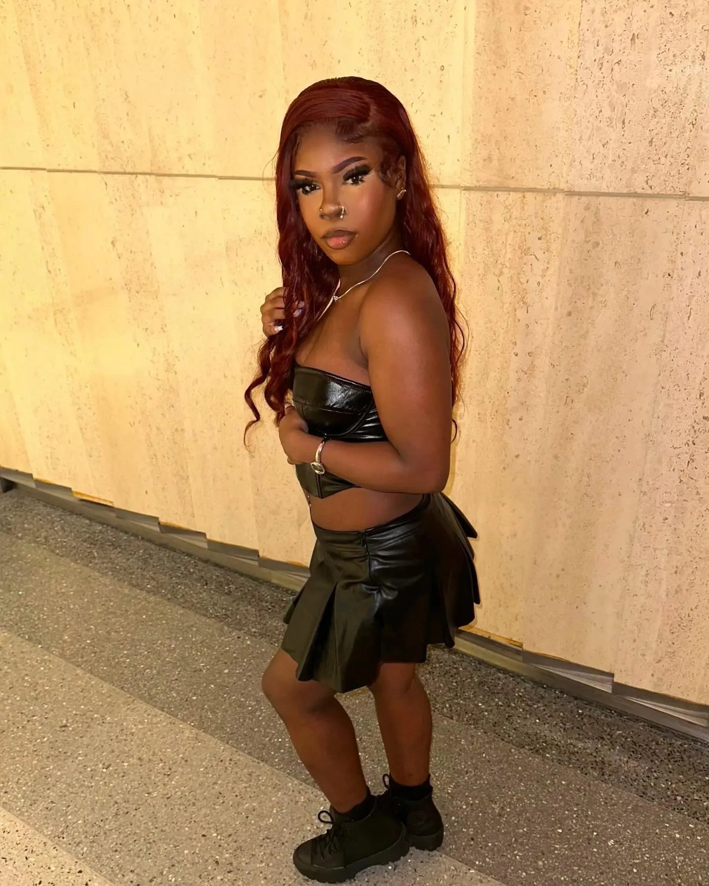 Ginger Gaze: The Sunkissed Sleekster 5x5 Lace Magic Wig