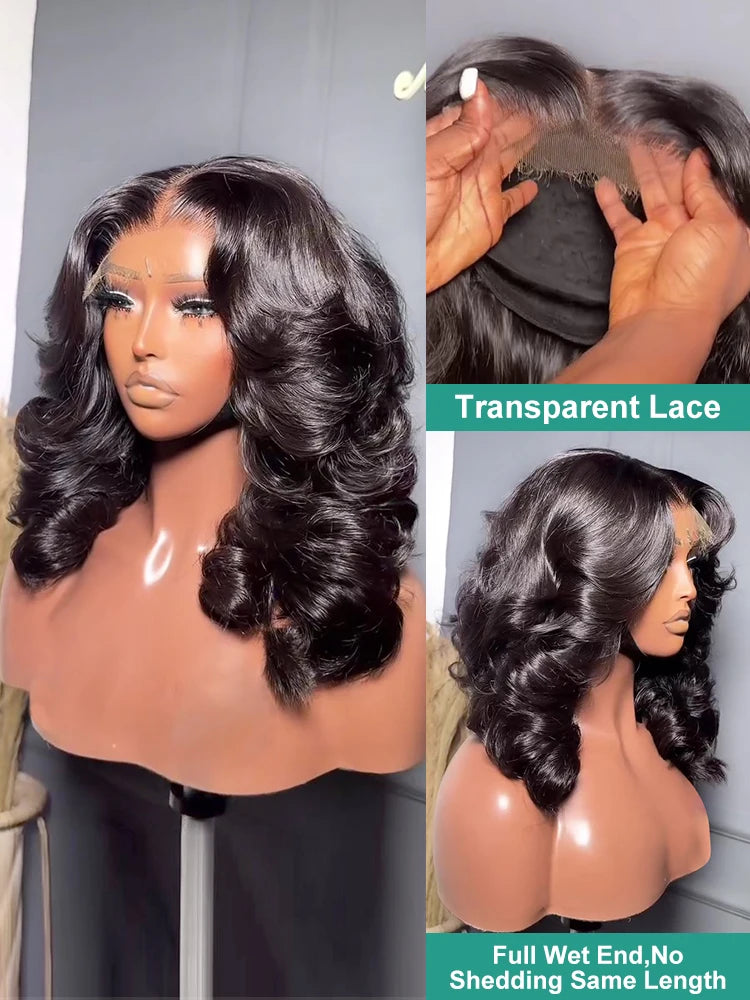 Opulence Wave Transparent Short Bob Lace Front Wig