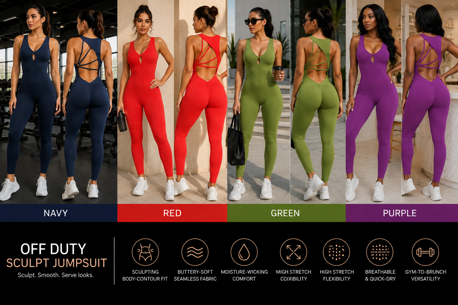 Off Duty Sculpt Jumpsuit