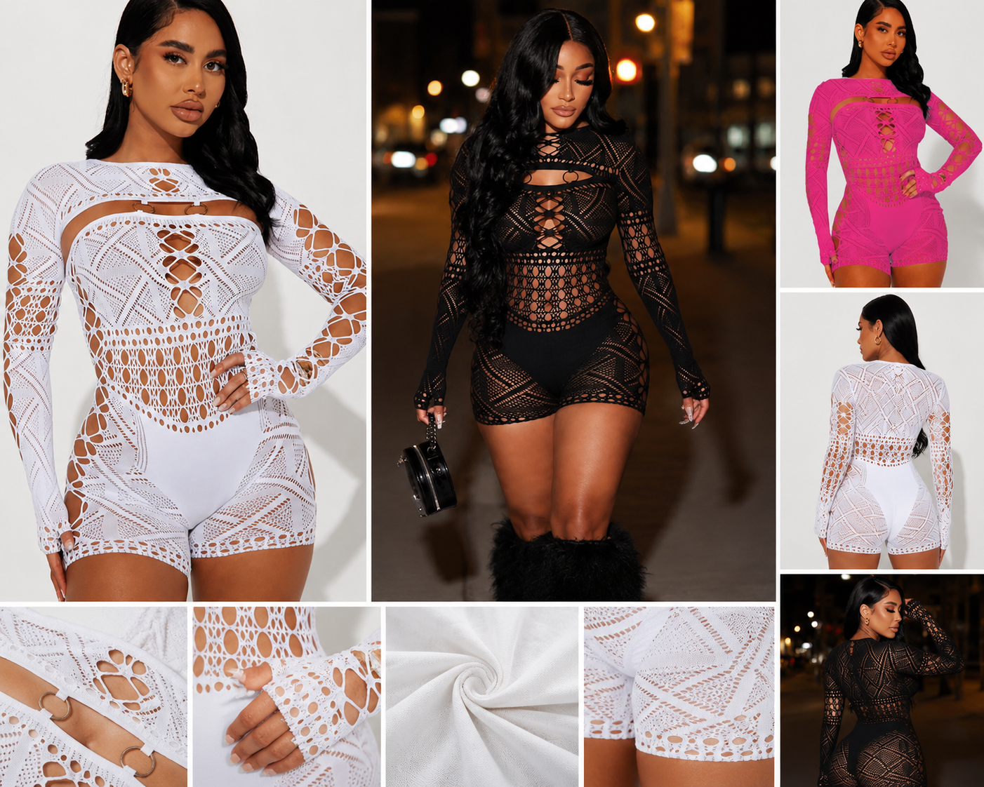 After Hours Lace Playsuit