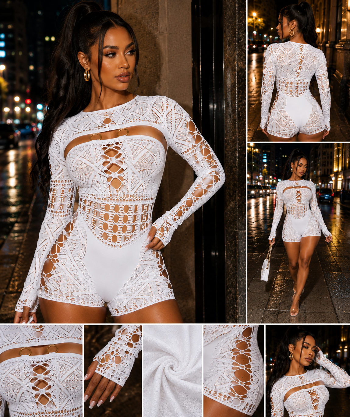 After Hours Lace Playsuit
