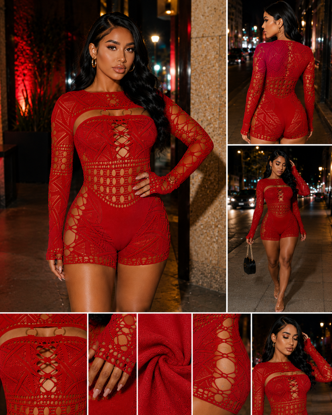 After Hours Lace Playsuit
