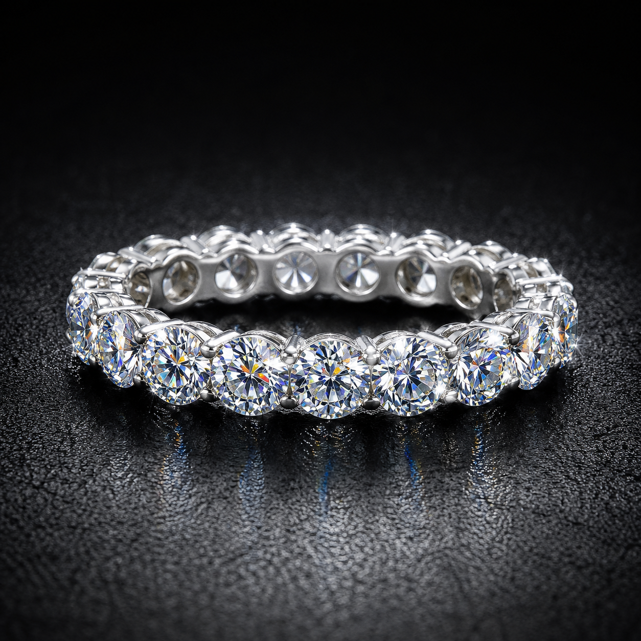 Forever Radiance Moissanite Eternity Band