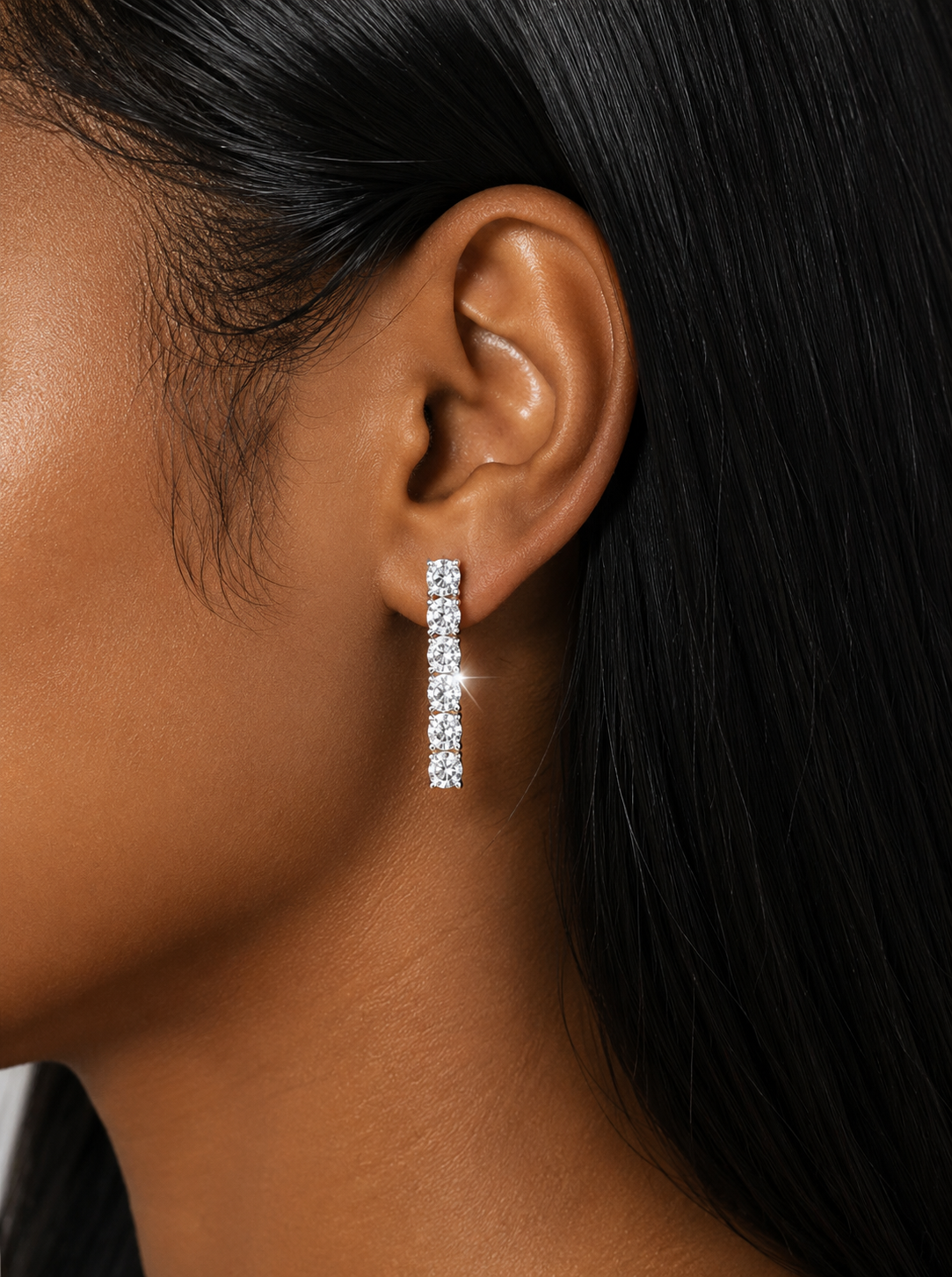 Celestielle Halo Drop Earrings – by BHG Jewelry