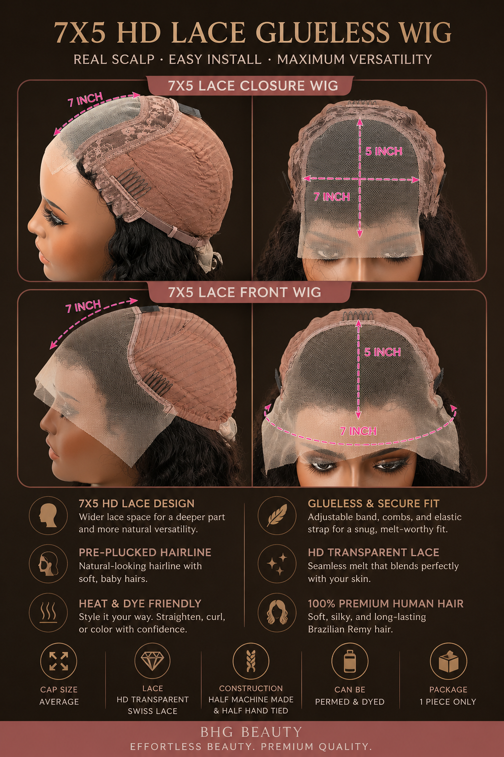 Cinnamon Silk HD Lace Wig