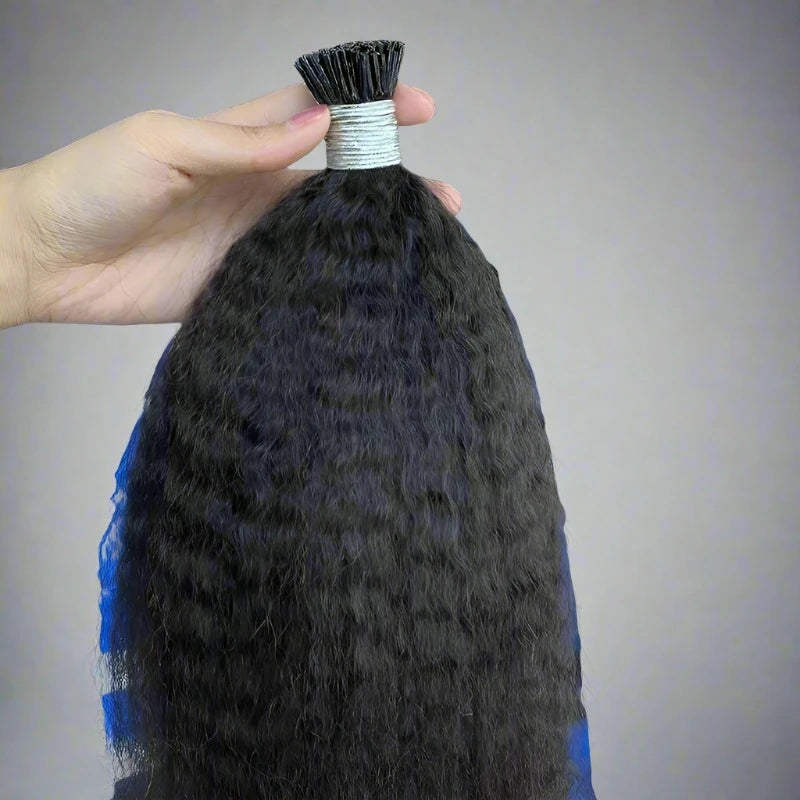 Kink & Link Luxe Locks – Boldly Brazilian Yaki I-Tip Extensions