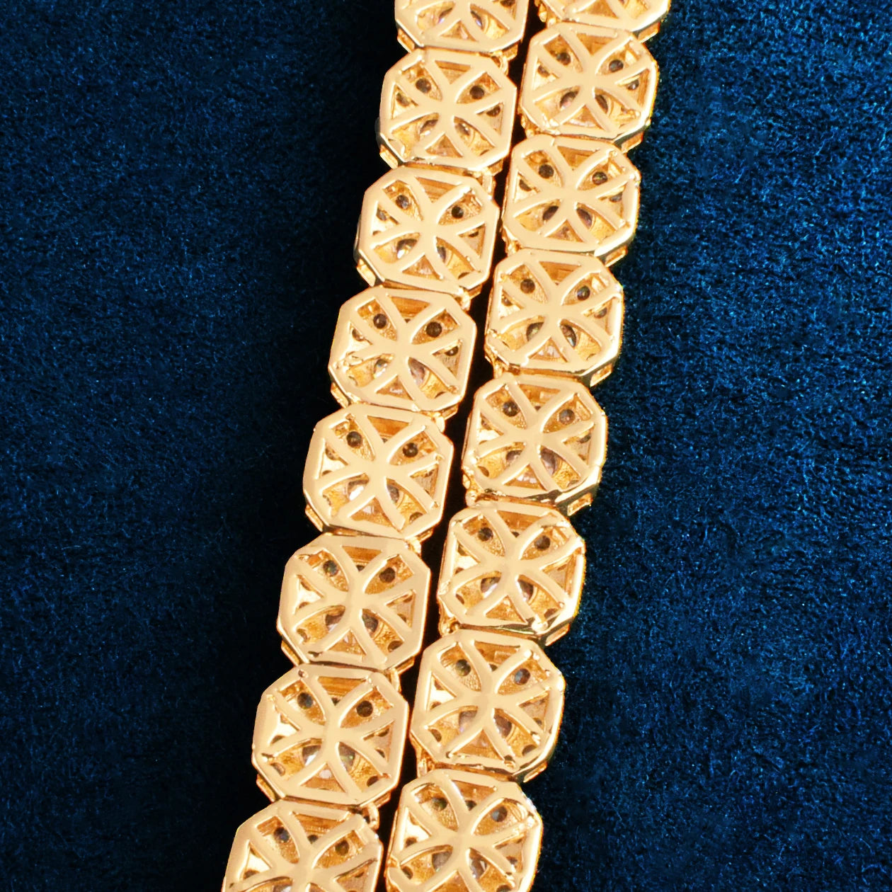 Cluster Buster: Spotlight Stealing Square Chain Bracelet by BHG Jewelry