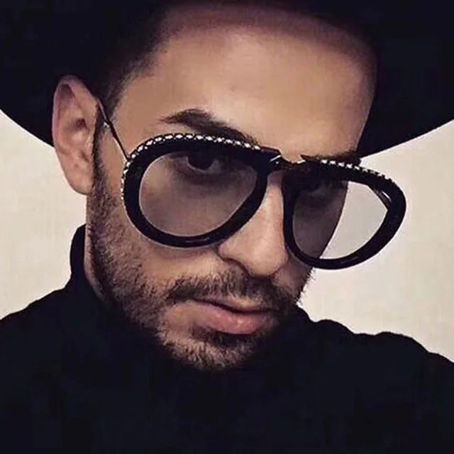 FlexNFlick RetroGem Shades – Foldable UV400 Vintage Sunglasses