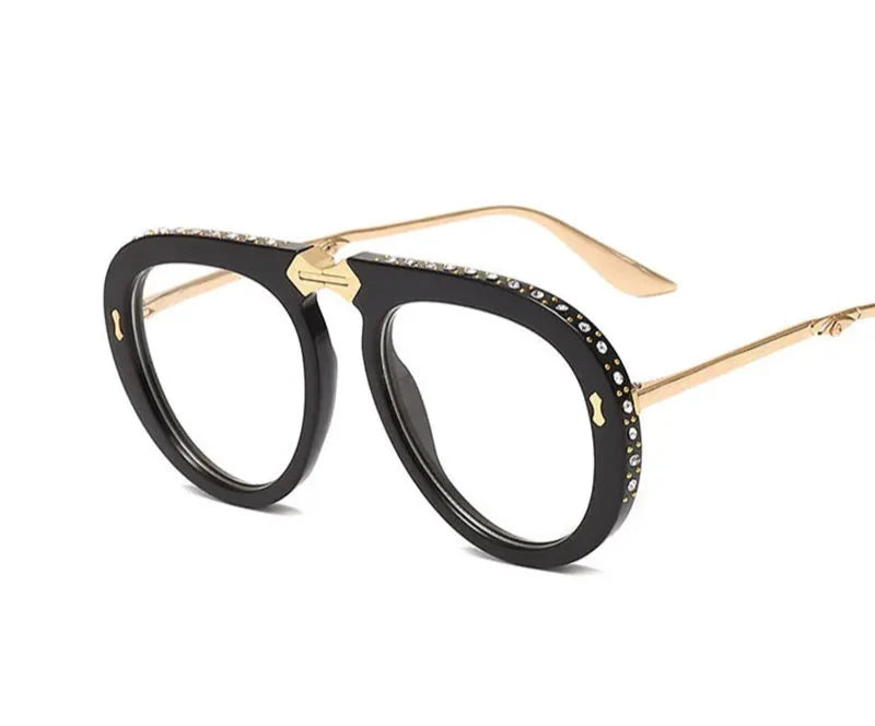 FlexNFlick RetroGem Shades – Foldable UV400 Vintage Sunglasses