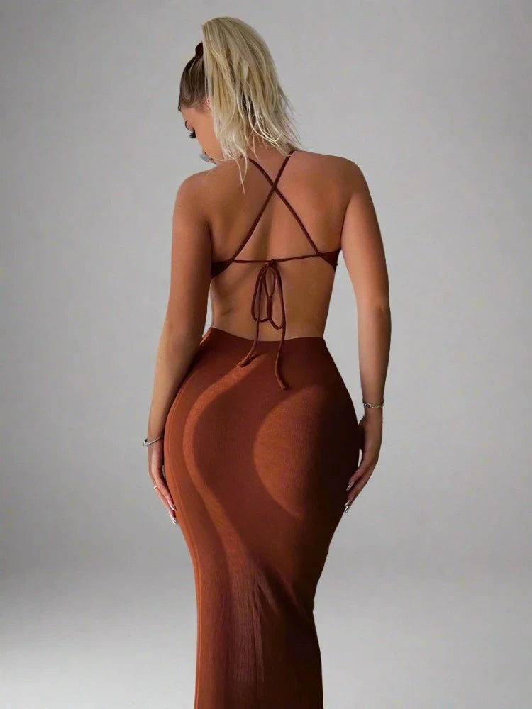 Halter Ego KnitWhisper Dress