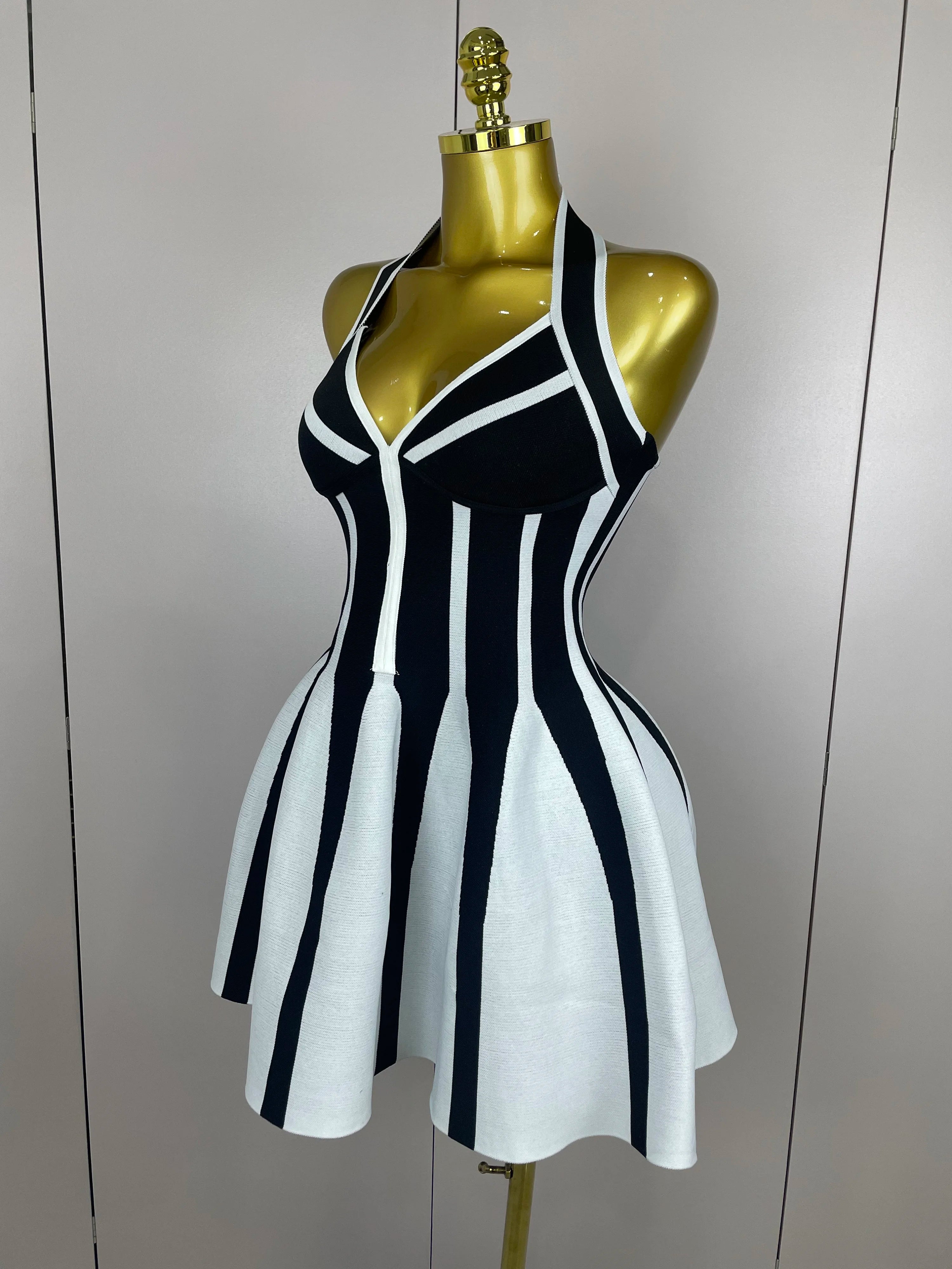 Monaco Muse Halter Mini Dress