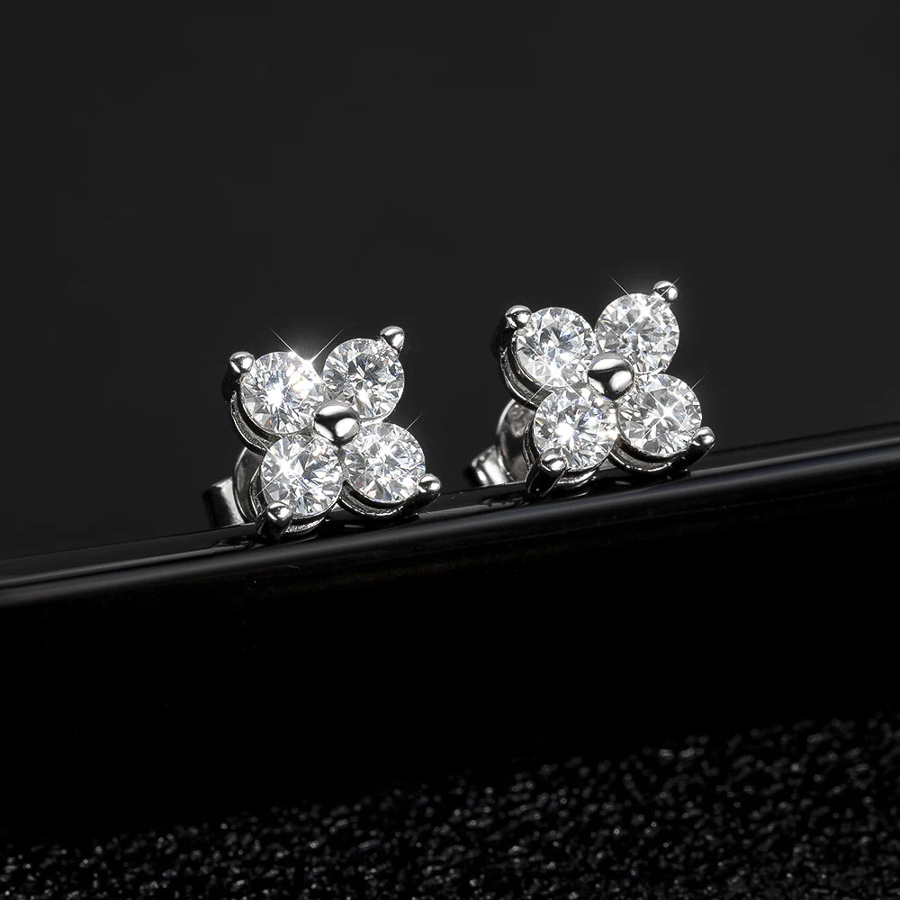 QuadSpark VVS1 Moissanite Majesty Studs