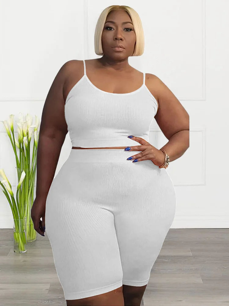 CurveRush Breezy Cycle Set (Plus Size 2-Piece)