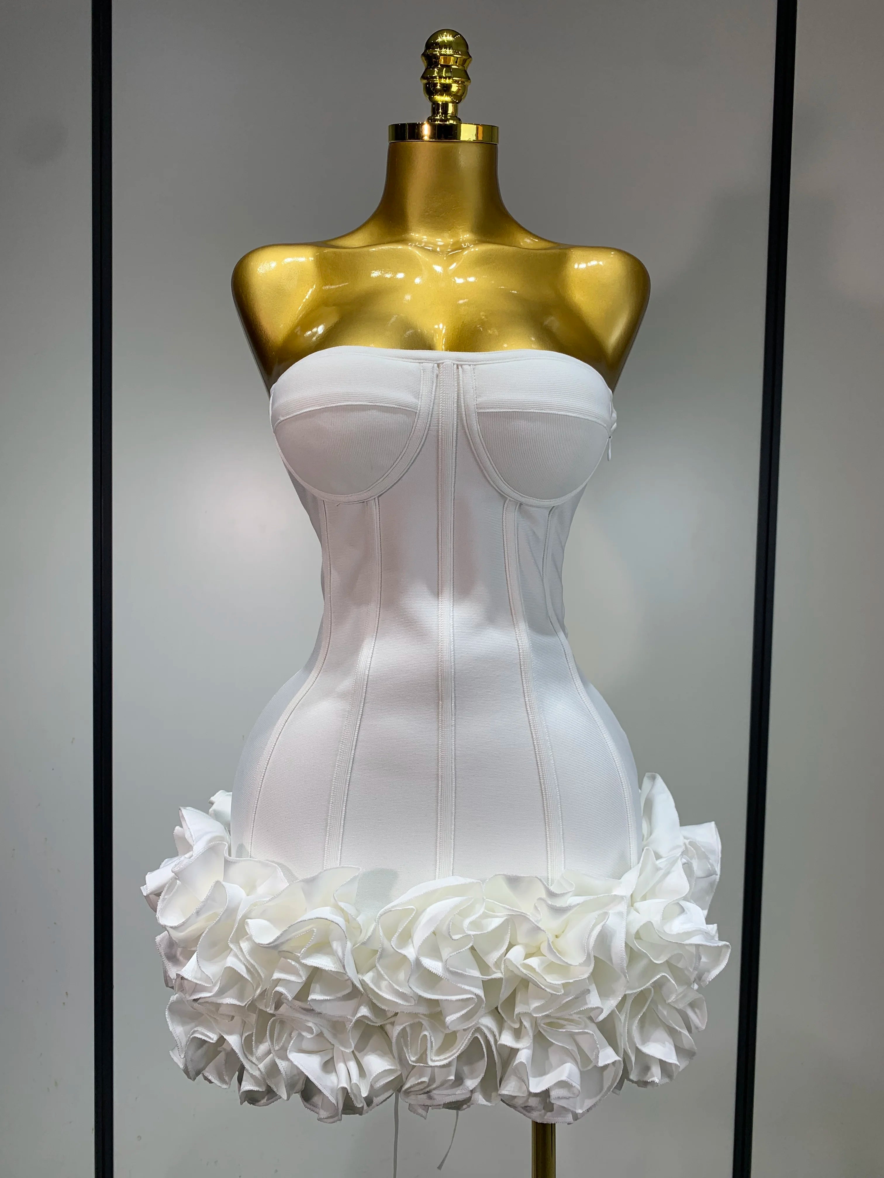 Rosé Rush Ruffle Mini Dress