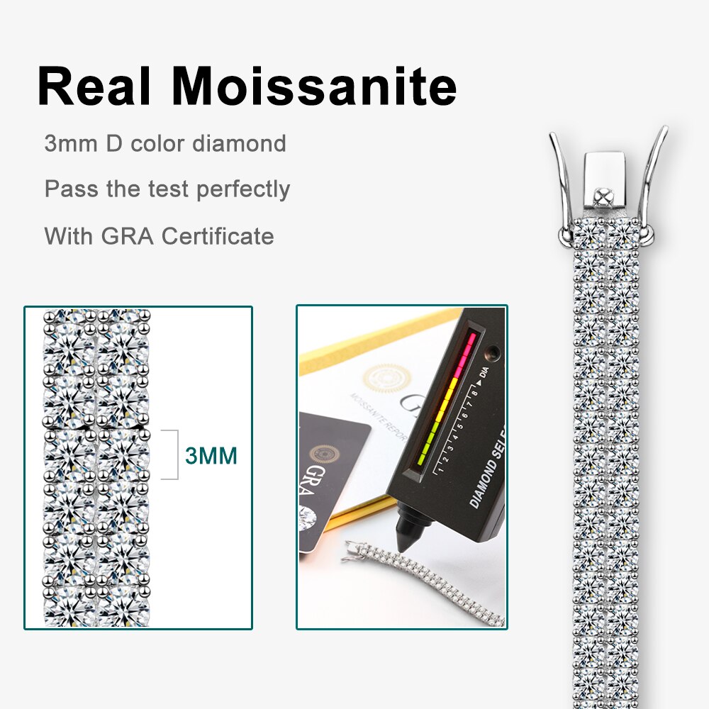 Lustrous Luminaire Moissanite Tennis Bracelet | BHG Jewelry