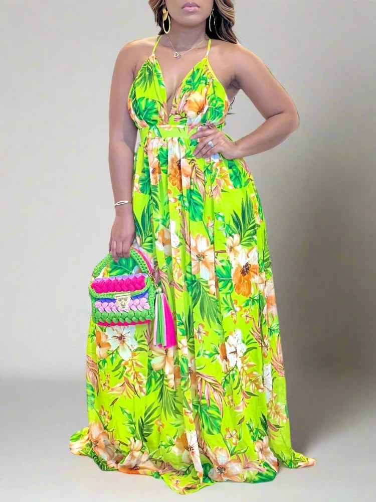 Bloom 'n' Breeze Boho V-Maxi