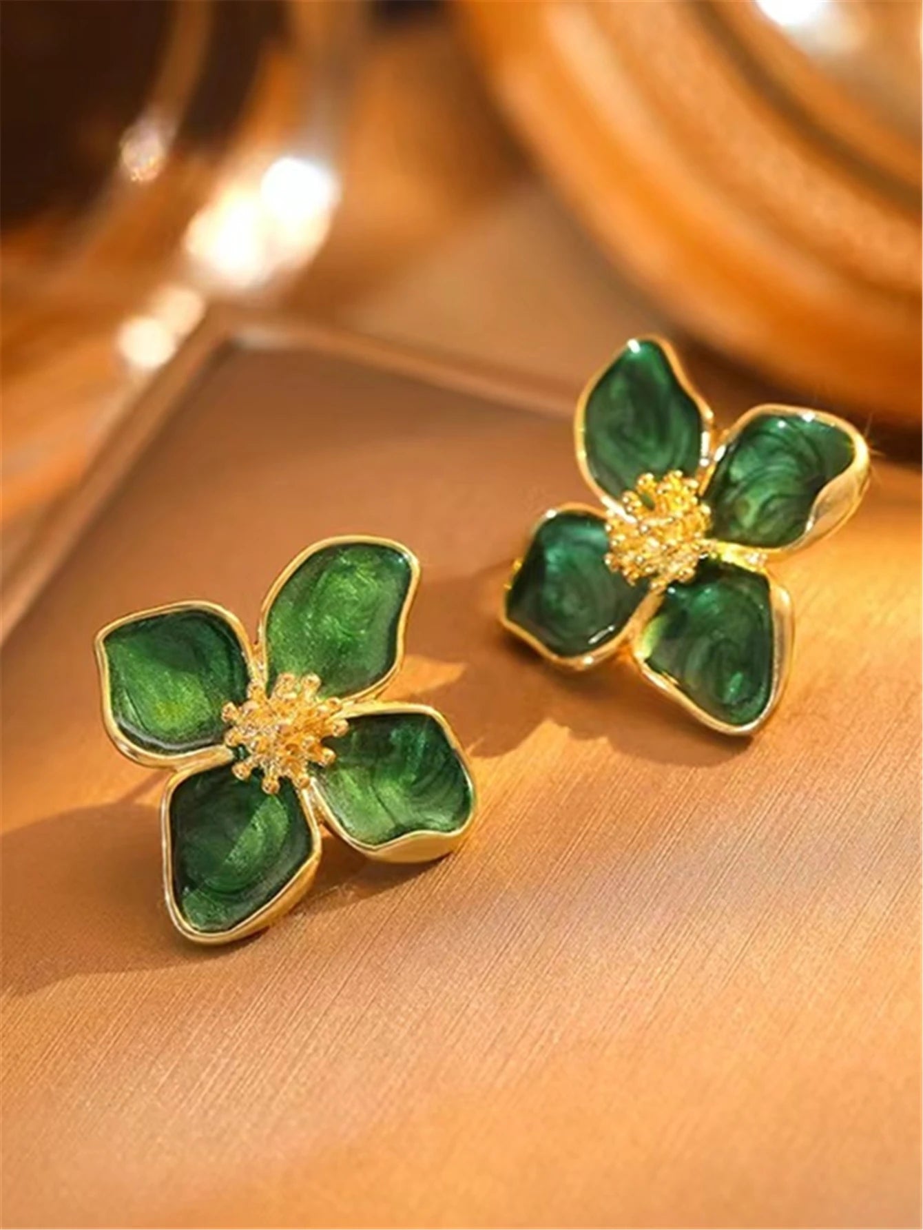 Bloomin' Glam Petal Pops - Vintage Vibe Floral Studs